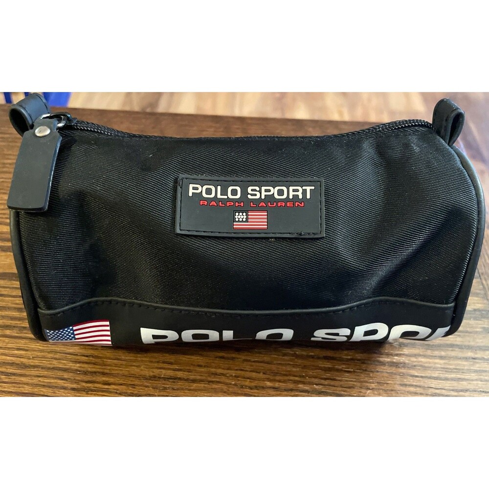 Polo Sport Ralph Lauren Toiletry Travel Kit Bag Nylon Black